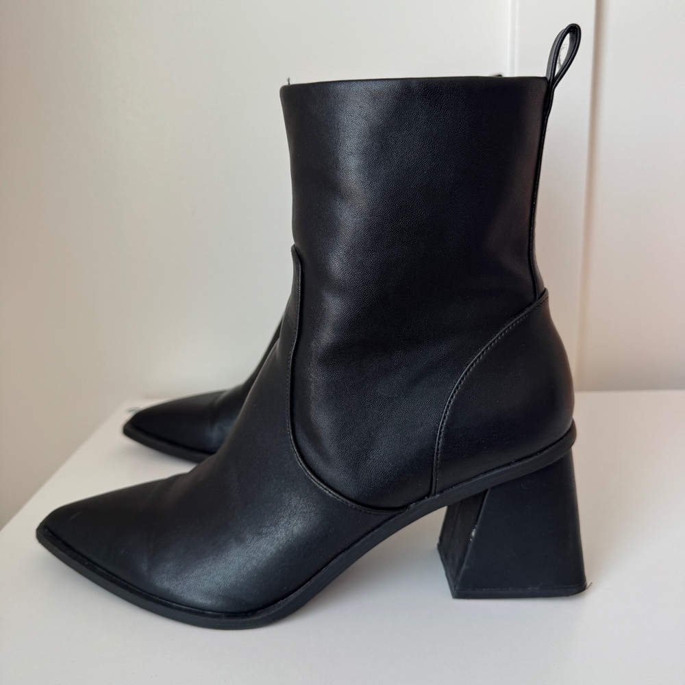 BP Nordstrom Black Ankle Boots Women's Size 11 - Picture 6 of 9